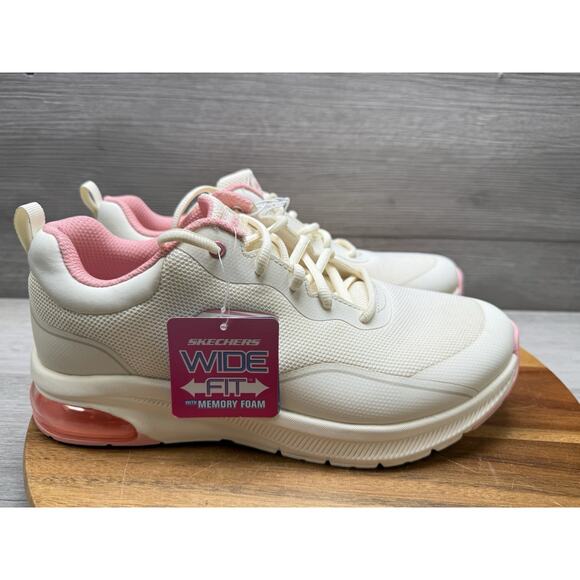 Skechers Wide Fit Memory Foam Sneakers Casual Comfort Running Training Women 9 - Picture 1 of 9